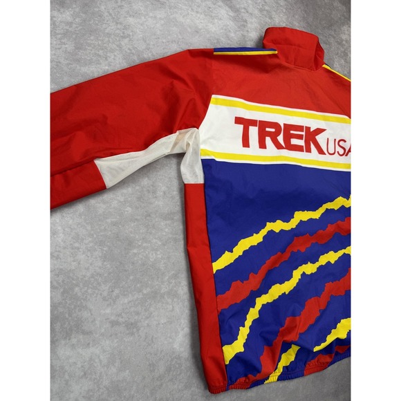Vintage Trek Jacket Mens Large Gore-Tex Cycling Windbreaker 90s Mogul Black - Picture 14 of 15